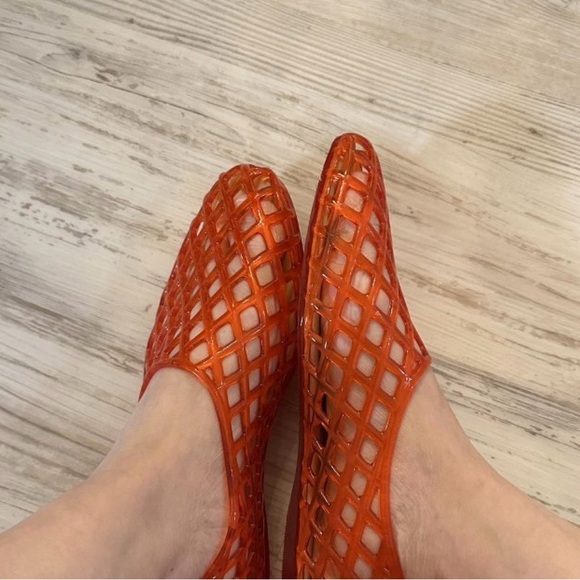 Women's jelly Mesh Slip-On Flats red 7.5 *READ DESCRIPTION**^ - Picture 2 of 5